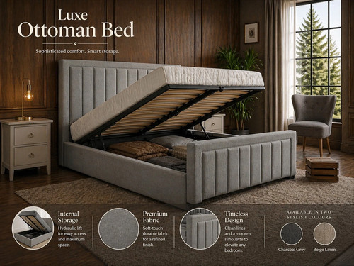 New ottoman storage panel - ottoman,