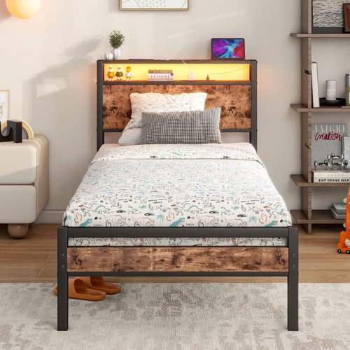 Single bed frame - bed, storage