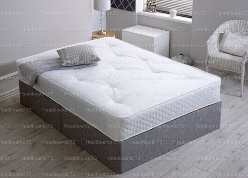 Chenille divan bed base only - divan,